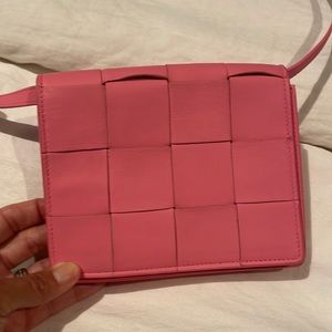 Bottega Veneta  mini crossbody bag in light pink